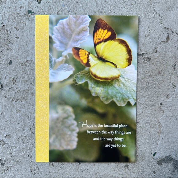 Butterfly of Hope Encouragement Card by Hallmark - Picture 5 of 10
